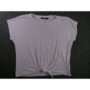 APT 9 Top Women L Petite White Office Casual Work Base Layer Capsule Everyday